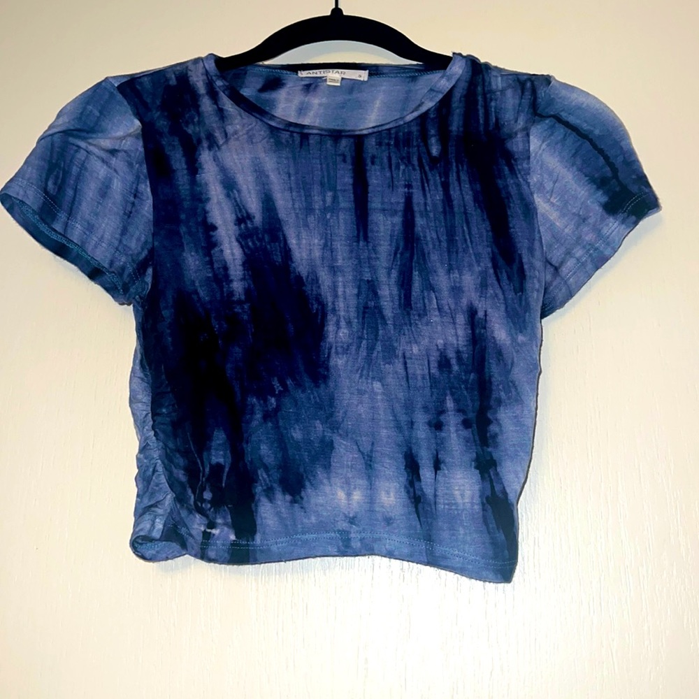 Blue Tie Dye Crop Top. Size Small Women’s.